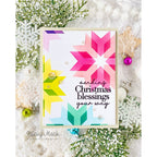 Simon Says Stamp Set of 3 Stencils Patchwork 1099mt Sugar and Spice Holiday Card