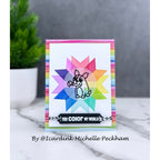 Simon Says Stamp Set of 3 Stencils Patchwork 1099mt Sugar and Spice Holiday Card