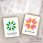 Simon Says Stamp Set of 3 Stencils Patchwork 1099mt Sugar and Spice Thanks Cards | color-code:ALT03