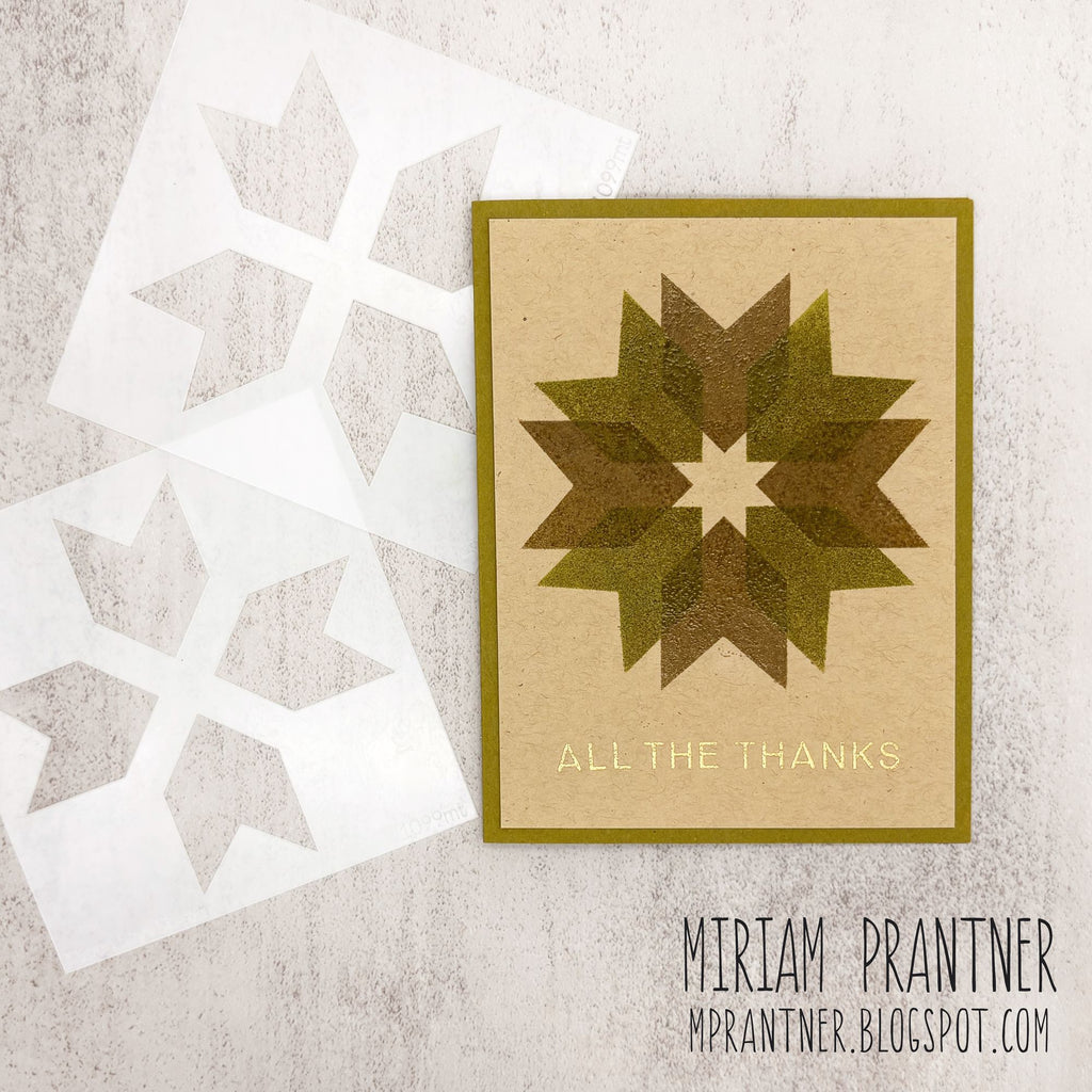 Simon Says Stamp Set of 3 Stencils Patchwork 1099mt Sugar and Spice Thanks Card | color-code:ALT04
