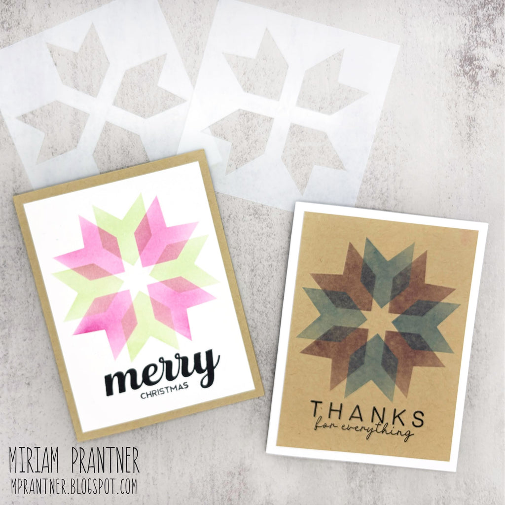 Simon Says Stamp Set of 3 Stencils Patchwork 1099mt Sugar and Spice Christmas and Thanks Cards | color-code:ALT01