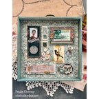  Tim Holtz Fabric Palette Teal Bundle of 10 Fat Quarters teal fabric palette memento stamps images mixed media | color-code:alt4
