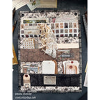 Tim Holtz Fabric Palette Neutral Bundle of 10 Fat Quarters Paula Cheney Palette Neutral Wall Pocket DIY project Tim Holtz Fabric grey pockets inserts | color-code:alt2