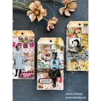 Tim Holtz Fabric Palette Fat Quarters red yellow orange pink Paula Cheney Tags | color-code:alt7