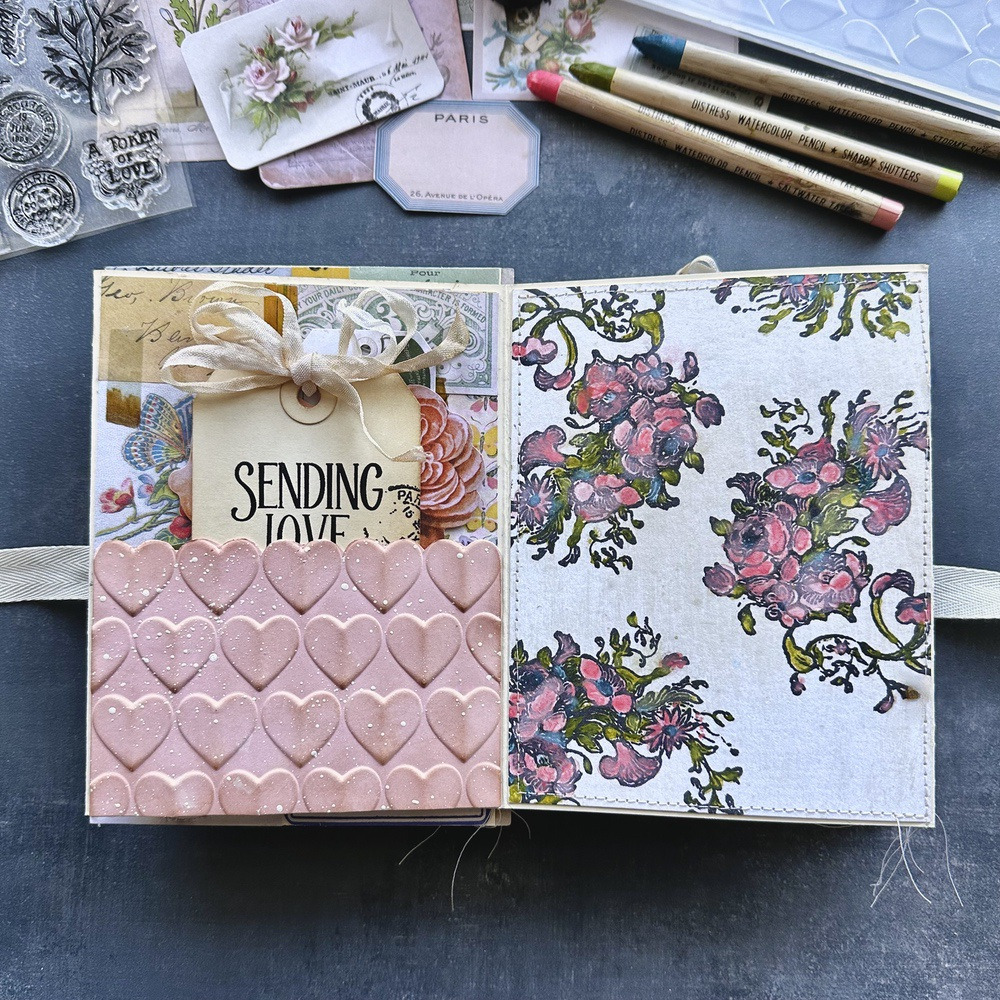 Simon Says Stamps and Dies Distressed Vintage Love Notes set296vl Pockets of Love Folio | color-code:ALT07