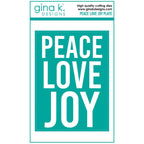 Gina K Designs PEACE LOVE JOY Die die0183