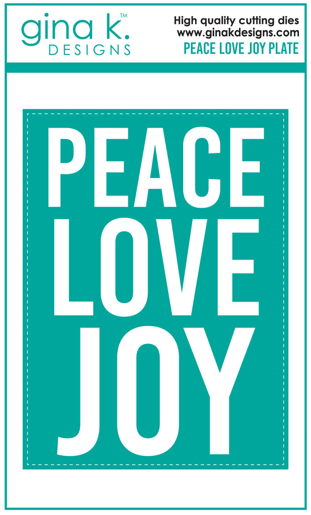 Gina K Designs PEACE LOVE JOY Die die0183