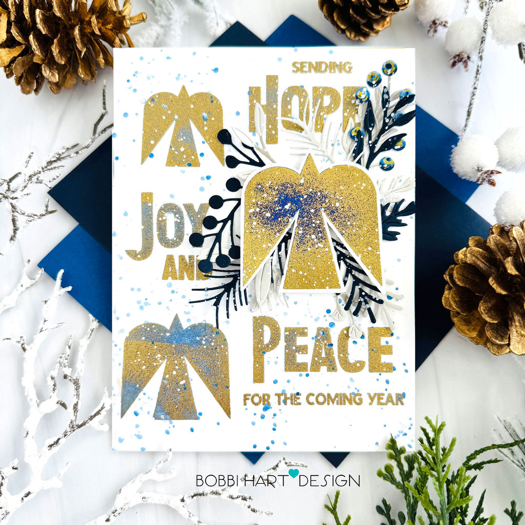 Simon Says Stamp Peacebird Wafer Dies 1435mdc And Everything Nice Christmas Card | color-code:ALT01