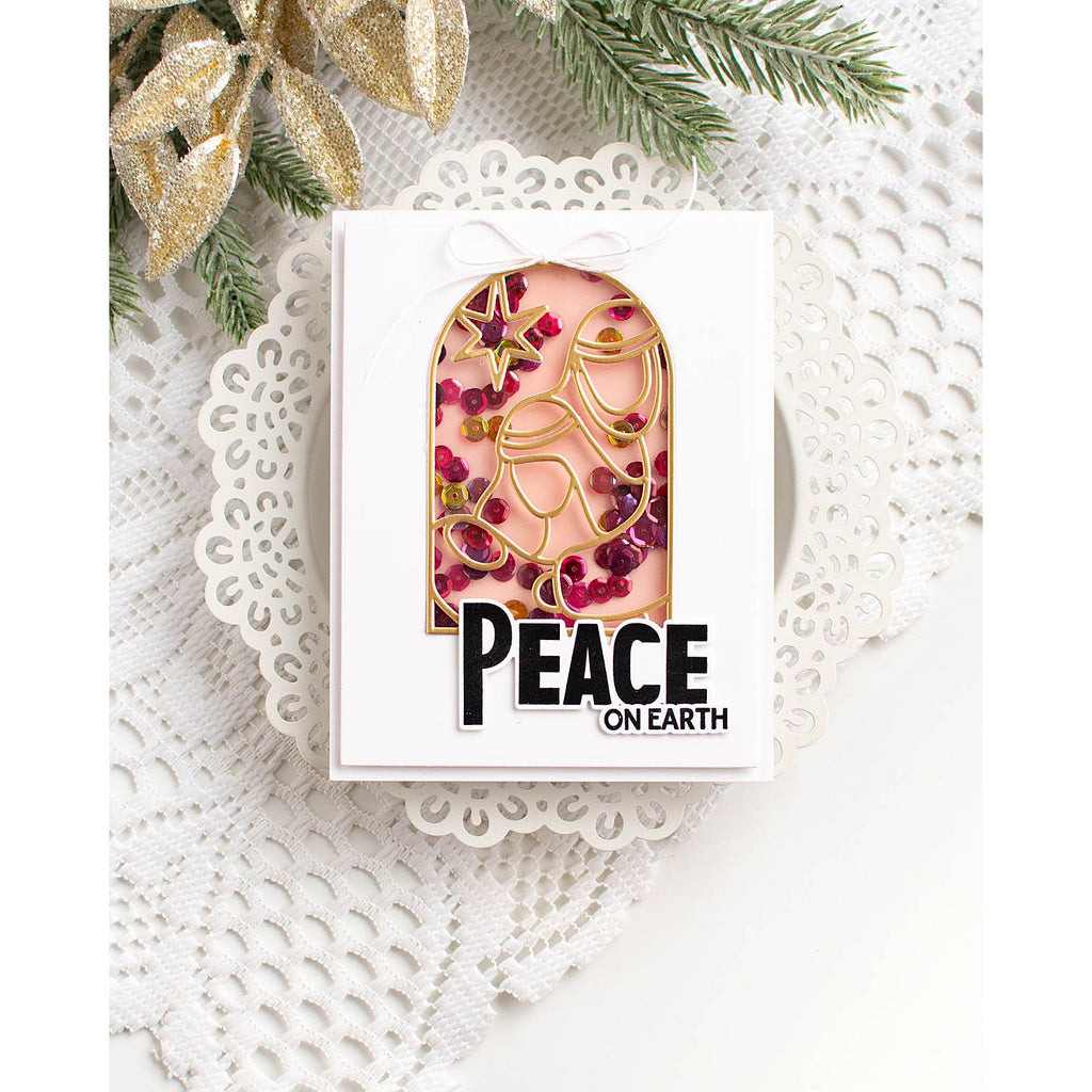 Simon Says Stamps and Dies Peacebird set1093pb And Everything Nice Christmas Card