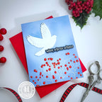 Simon Says Stamp Embossing Folder and Cutting Die Peaceful Dove sfd561 DieCember Holiday Card | color-code:ALT01