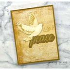 Simon Says Stamp Embossing Folder and Cutting Die Peaceful Dove sfd561 DieCember Holiday Card