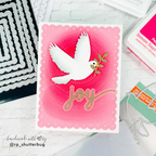 Simon Says Stamp Embossing Folder and Cutting Die Peaceful Dove sfd561 DieCember Holiday Card