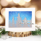 CZ Design Clear Stamps Peaceful Trees cz285c Stamptember Christmas Card | color-code:ALT05
