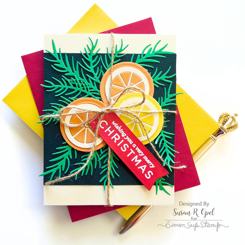 Simon Says Stamp Pawsitively Dazzling Gems Peachy se116 Festive Fun