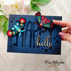 Pear Blossom Press Snap 'N Slide 33822 happy hello butterfly 