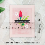 Pear Blossom Press T-Square Ruler A2 24682 rose