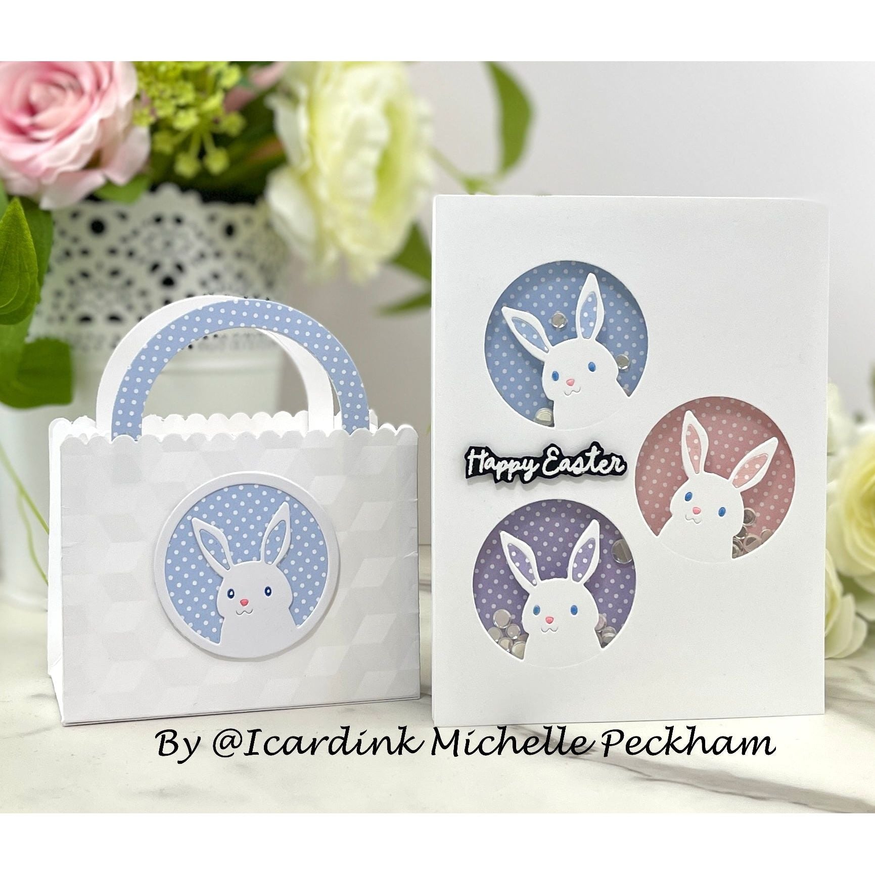 Simon Says Stamp Peeking Rabbit Wafer Dies s1004 Rain or Shine Easter Ensemble