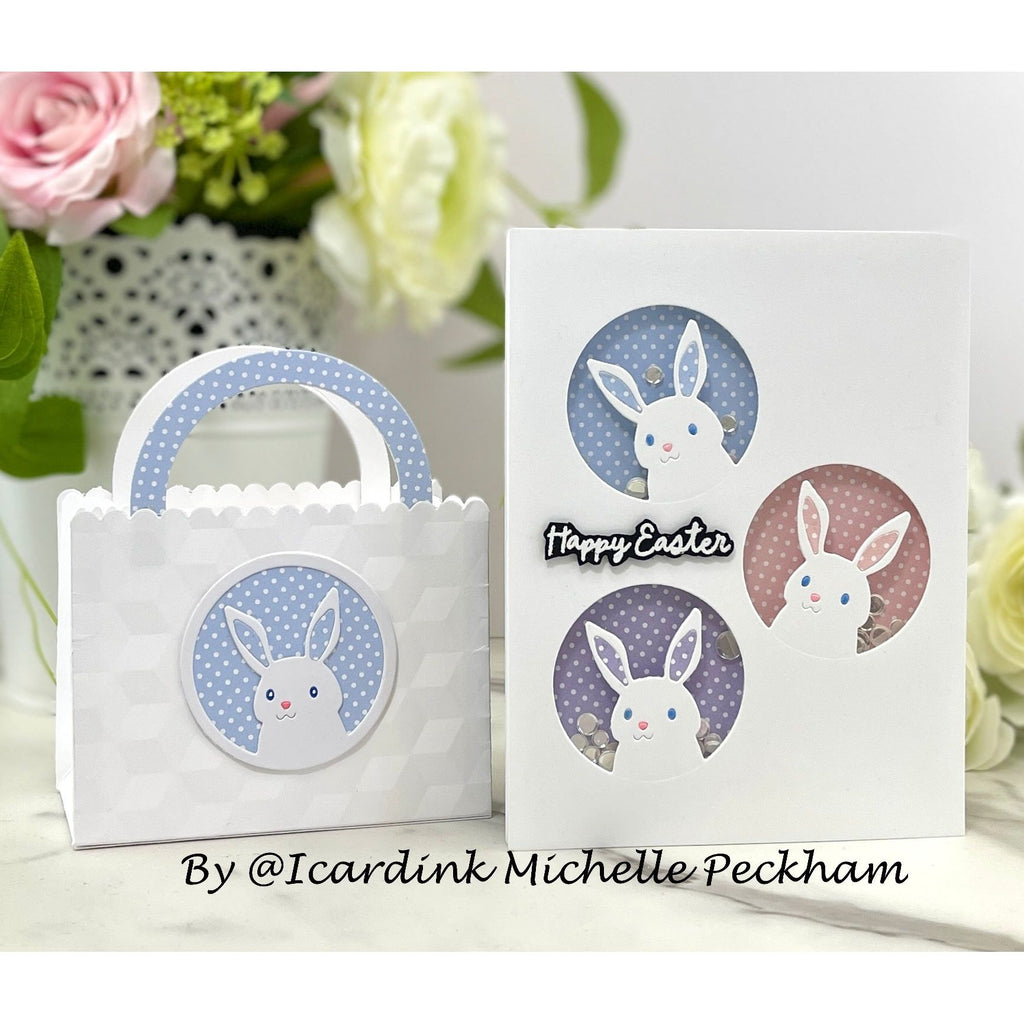 Simon Says Stamp Peeking Rabbit Wafer Dies s1004 Rain or Shine Easter Ensemble