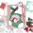 Simon Says Stamps and Dies Peeking Snowmen Tags set898ps DieCember Christmas Tag