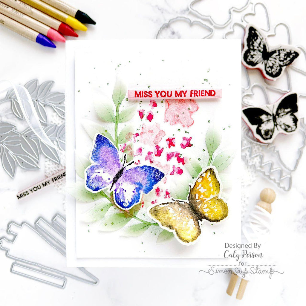 Simon Says Stamp Tim Holtz Pennants Bundle setpn24 Miss You Card | color-code:ALT01