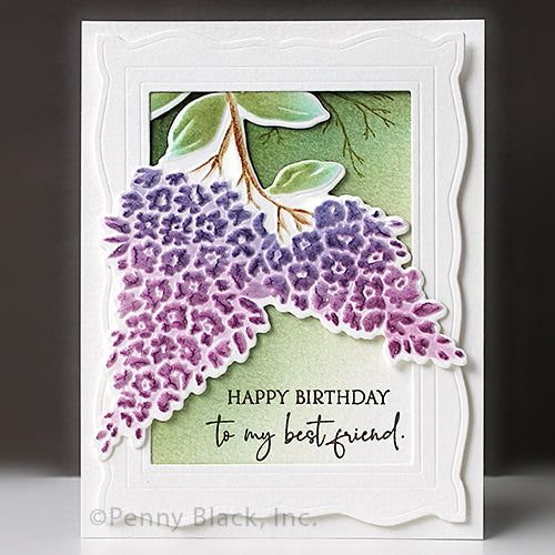 Penny Black 3D Awakening Layers Stencils 25-030 best friend