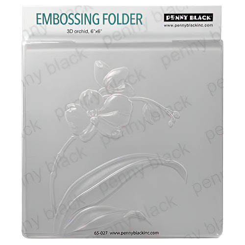 Penny Black 3D Orchid Embossing Folder 65-027