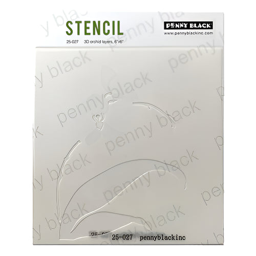 Penny Black 3D Orchid Embossing Folder Die and Stencil Set product image  3