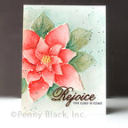 Penny Black 3D Poinsettia Layering Stencils, Embossing Folder and Cut Out Die Set rejoice