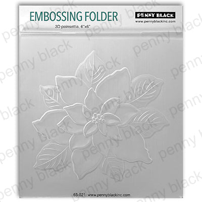 Penny Black 3D Poinsettia Layers Embossing Folder 65-021