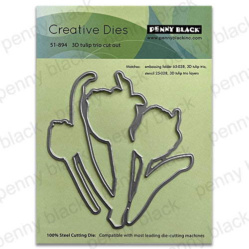 Penny Black 3D Tulip Trio Cut Out Dies 51-894