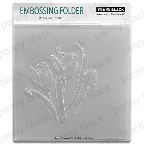 Penny Black 3D Tulip Trio Embossing Folder 65-028