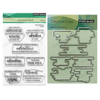 Penny Black Adventurous Belief Clear Stamp and Die Set
