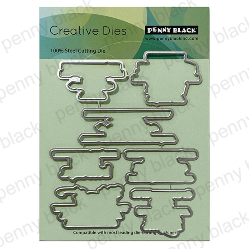 Penny Black Adventurous Belief Clear Stamp and Die Set image 2