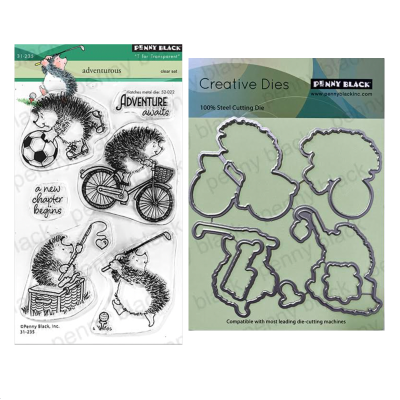 Penny Black Adventurous Clear Stamp and Die Set