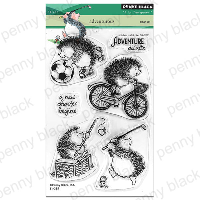 Penny Black Adventurous Clear Stamp and Die Set image 1