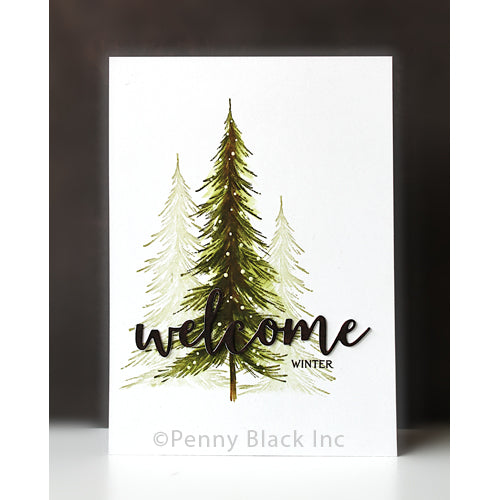 Penny Black Aloft Cling Stamp 40-947 pine tree