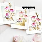 Penny Black Ballet Slipper Liquid Watercolor 75-027 flowers