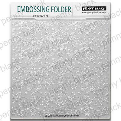 Penny Black Baroque Embossing Folder 65-024