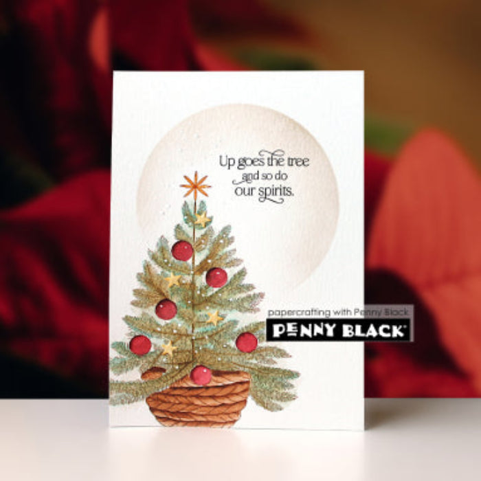 Penny Black Basketful Cling Stamp 40-935 ornaments