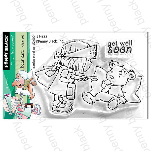 Penny Black Bear Care Clear Stamp and Die Set image 1