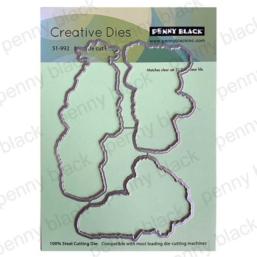 Penny Black Bear Life Cut Out Coordinating Dies 51-992