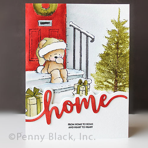 Penny Black Beary Good Clear Stamp and Die Set presents