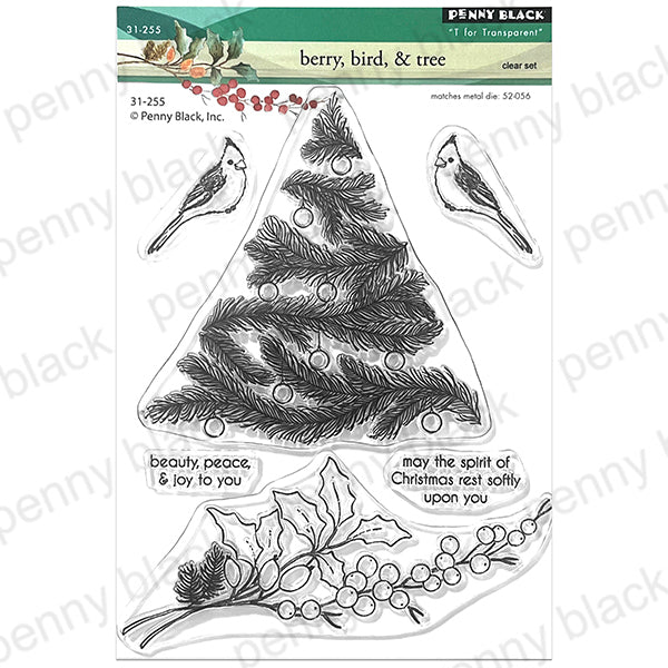 Penny Black Berry, Bird and Tree Clear Stamps 31-255