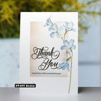 Penny Black Beyond Grateful Clear Stamps 31-229 blue flowers