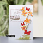 Penny Black Blooming Thoughts Clear Stamps 31-194 orange flowers