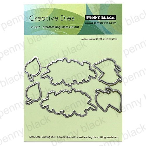 Penny Black Breathtaking Lilacs Clear Stamp and Die Set product image 2