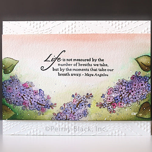 Penny Black Breathtaking Lilacs Clear Stamps 31-105 life