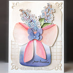 Penny Black Breathtaking Lilacs Cut Outs Coordinating Dies 51-867 pink bow