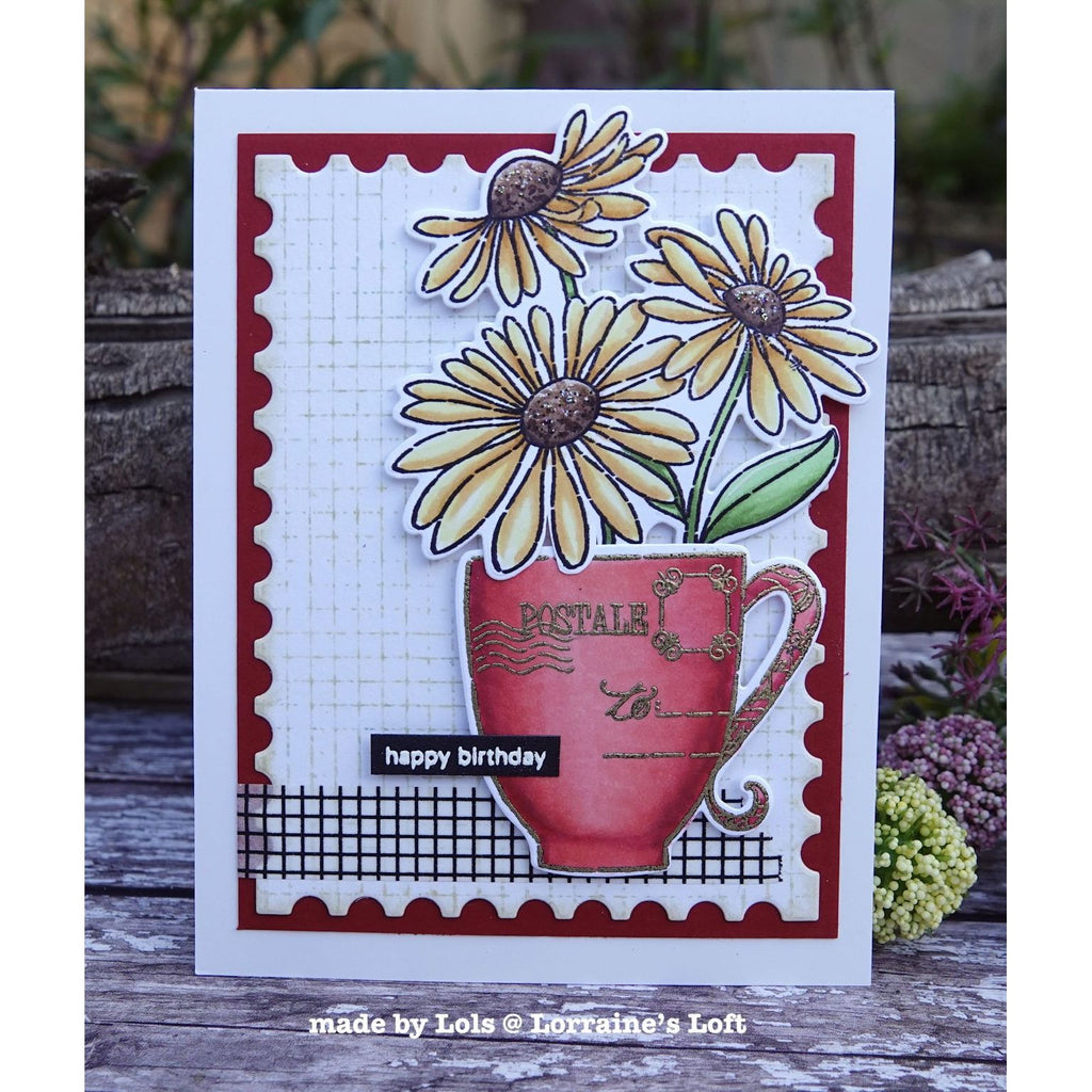 Penny Black Brew-Tea-Ful Clear Stamp and Die Set happy birthday | color-code:ALT01