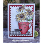Penny Black Brew-Tea-Ful Clear Stamp and Die Set happy birthday | color-code:ALT01